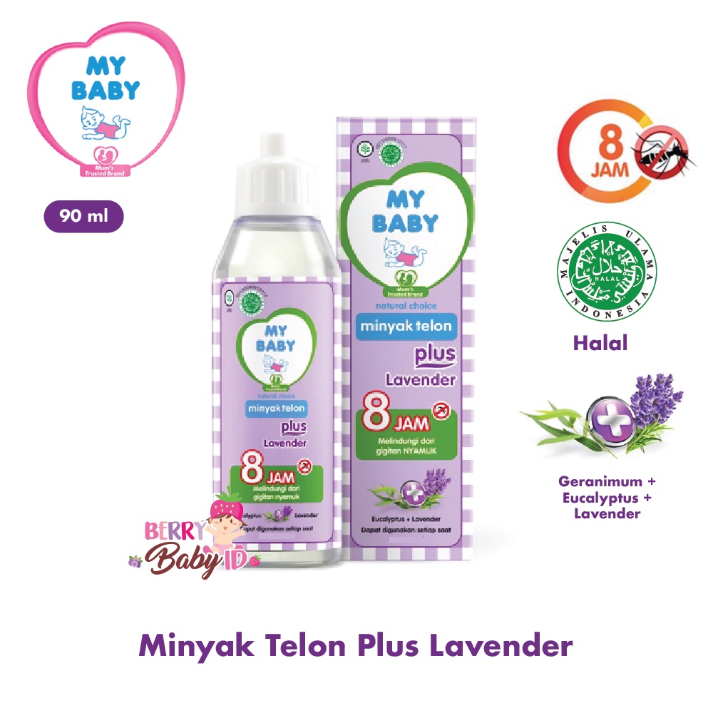 My Baby Minyak Telon Plus Lavender Herbal Anti Nyamuk Bayi Anak Berry Mart