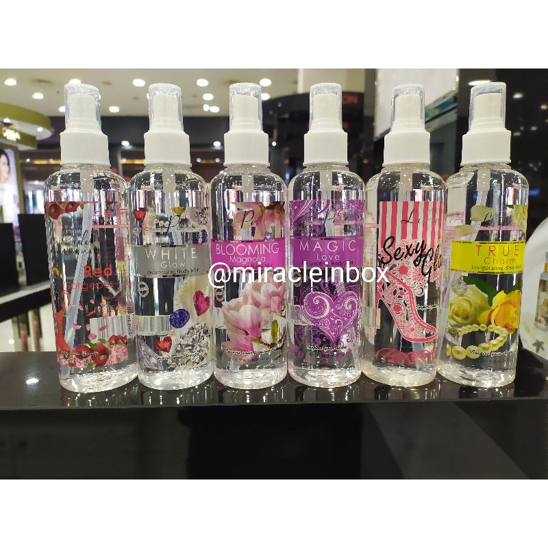 BODYMIST  LA PERLE 250ml / RED GORGEOUS , WHITE GLOW , BLOOMING MAGNOLIA , MAGIC DREAM , SEXY GLAM ,