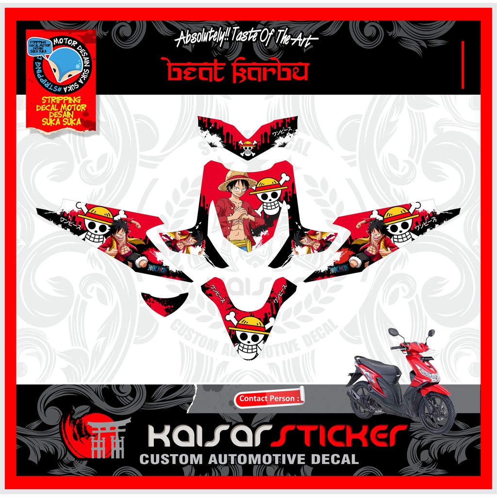 Decal Motor Full Body Beat Karbu One Piece