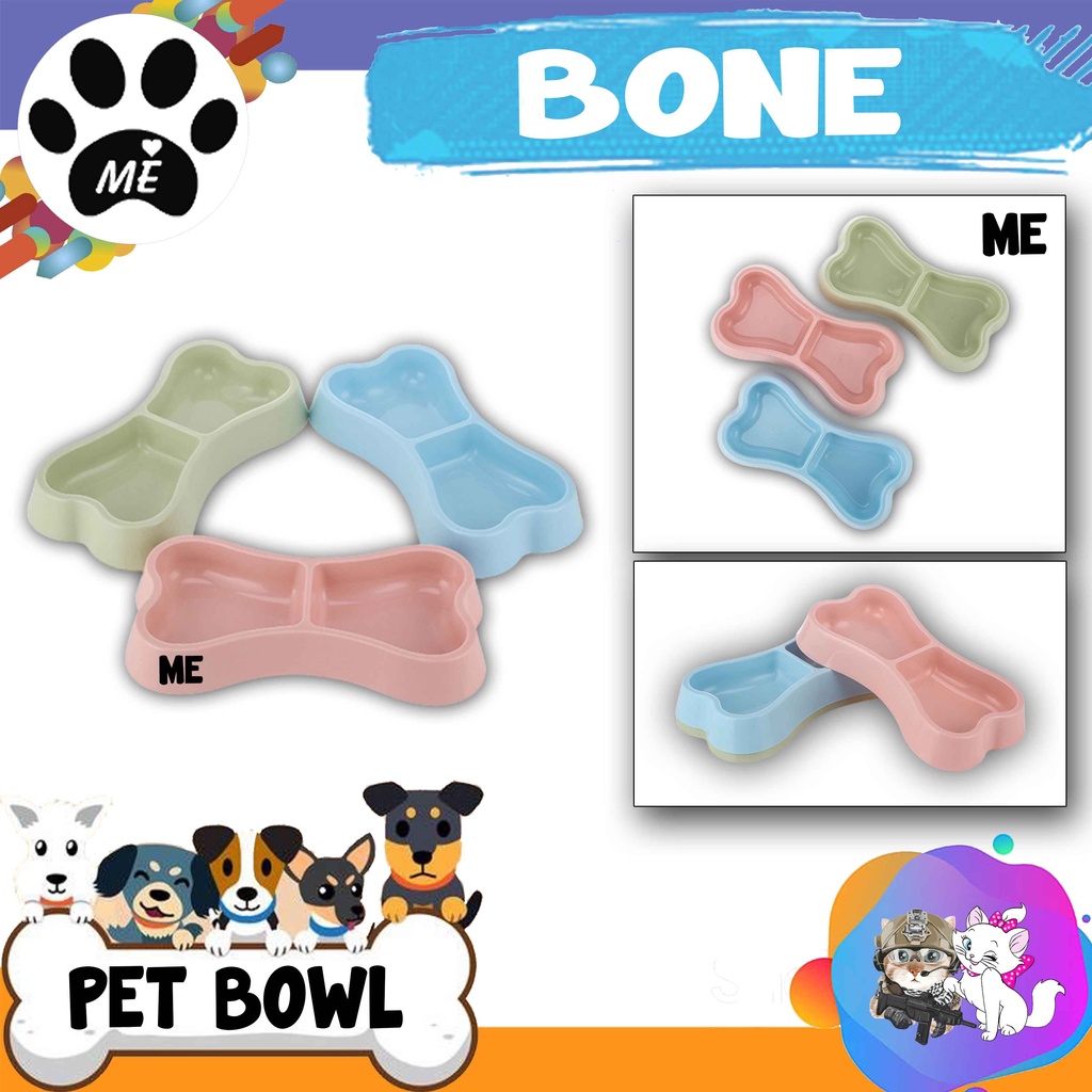 Pet Bowl &quot;BONE&quot; Tempat Makan Minum Hewan