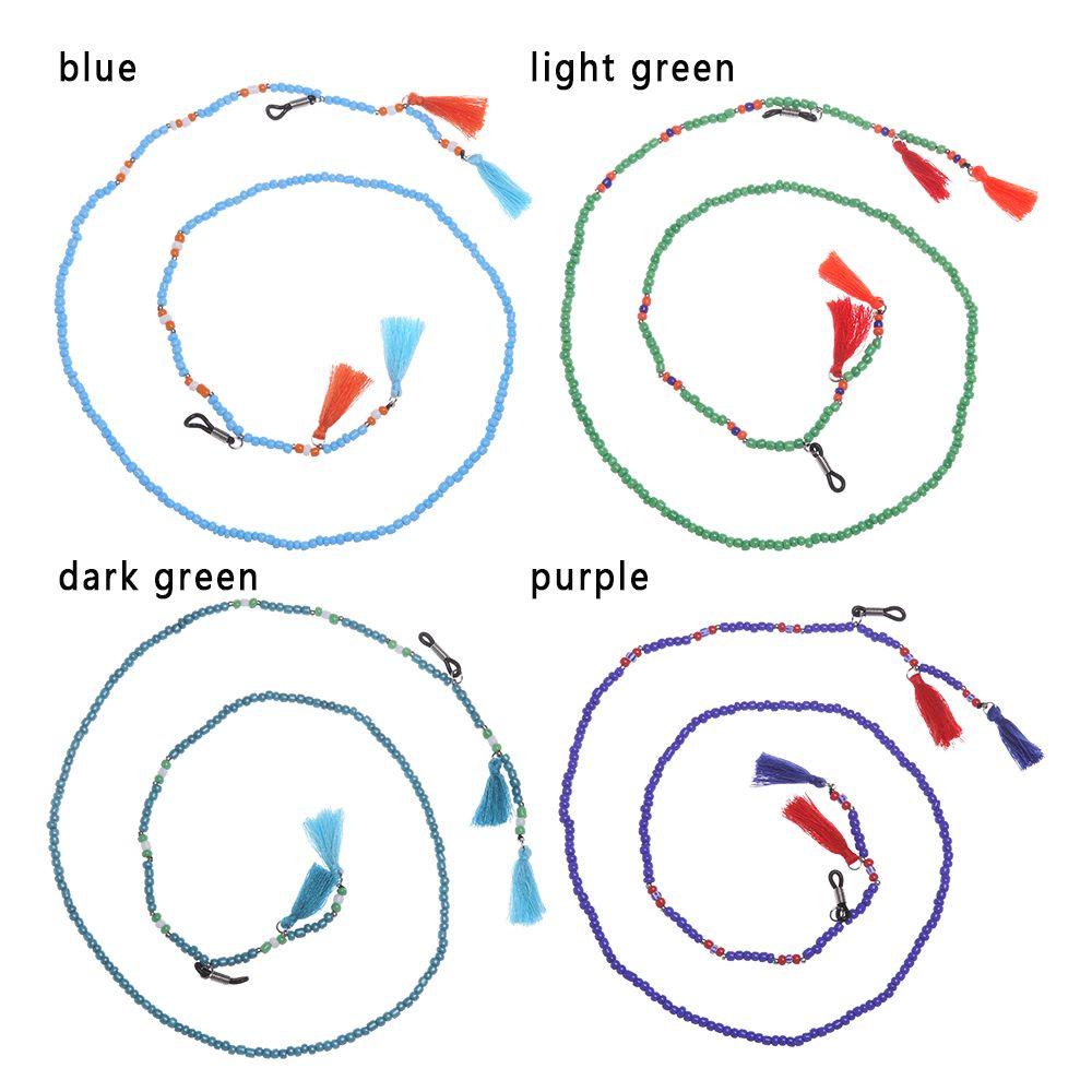 Lily Kacamata Rantai Wanita Manik-Manik Berwarna Kacamata Baca Eye wear Aksesoris