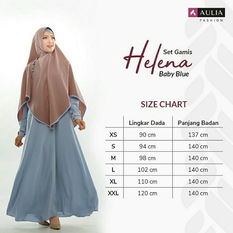 SET GAMIS/HELENA/BABY BLUE