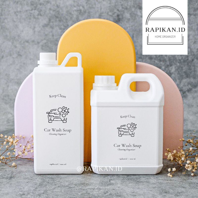 KEELA CAR WASH SOAP - JERIGEN  REFILL SABUN MOBIL 1000ML (STIKER ANTI AIR)