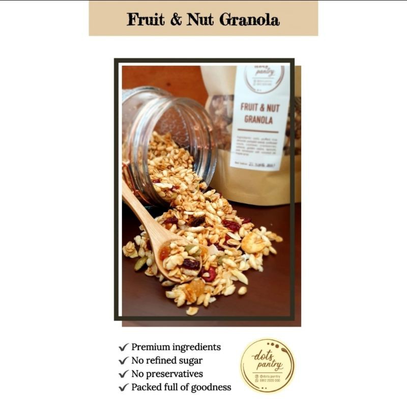 

Maple Syrup Fruits & Nuts Granola 125gram