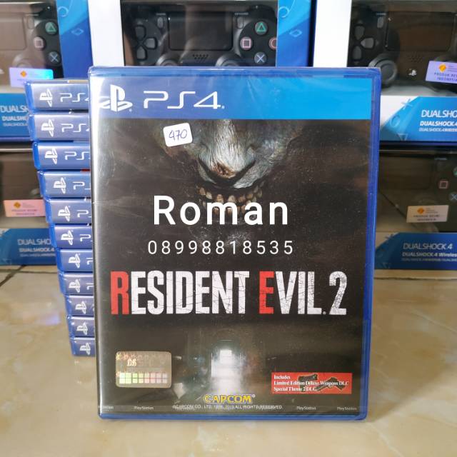 BD PS4 Resident Evil 2 Remake Kaset Game Reg 3
