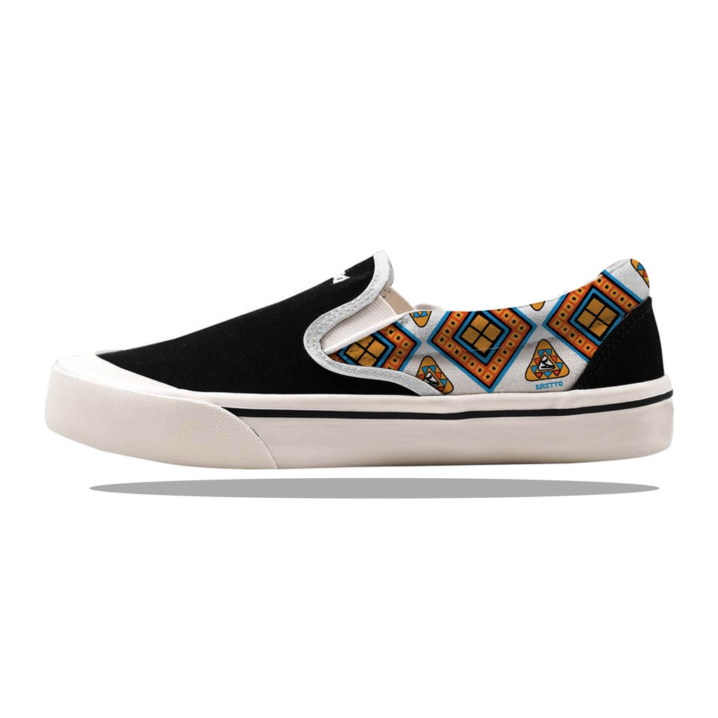 Dritto Slip on - Sepatu Slip On &quot;Yokubu&quot; - Black