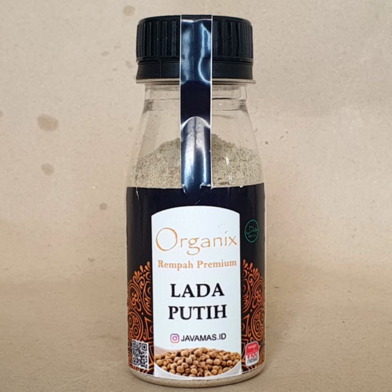 

Lada Putih Bubuk Ground White Pepper Powder Organix Bumbu Rempah Premium Organik