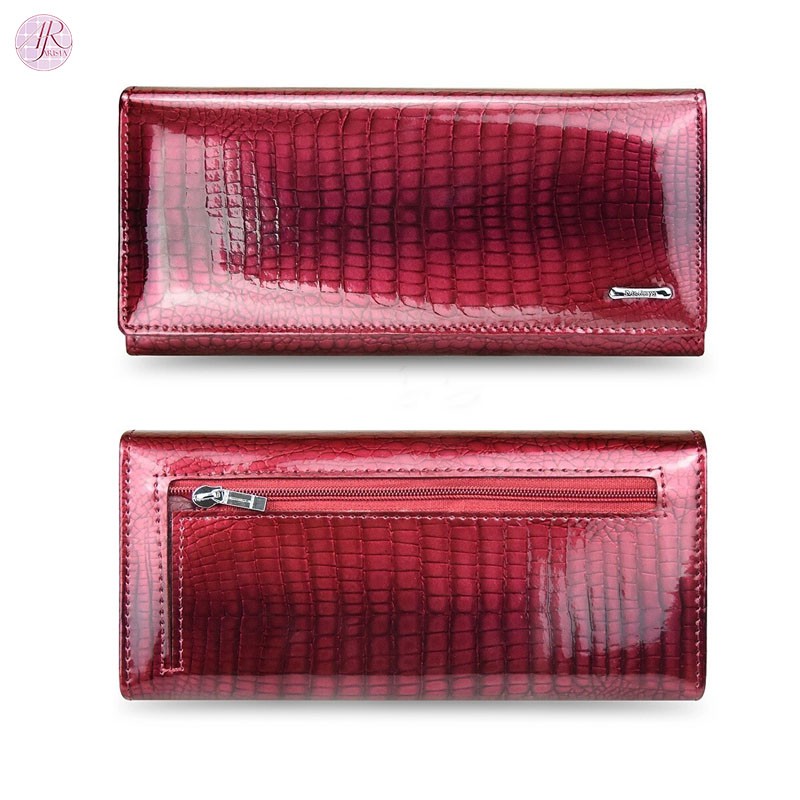 DOMPET WANITA MOTIF KULIT CROCODILE ZIPPER SAMPING FLOP - DOMPET PANJANG KOREAN FASHION WALLET