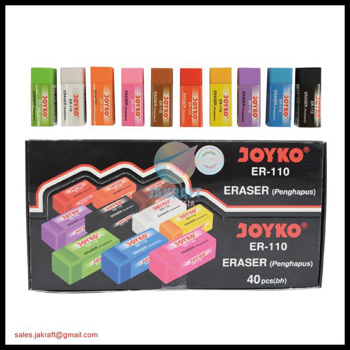 

PENGHAPUS PENSIL PELANGI JOYKO ER-110 10 WARNA RUBBER LUCU