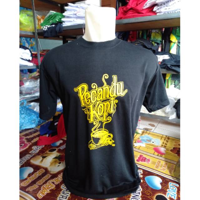 Kaos PECANDU KOPI Kaos Kopi