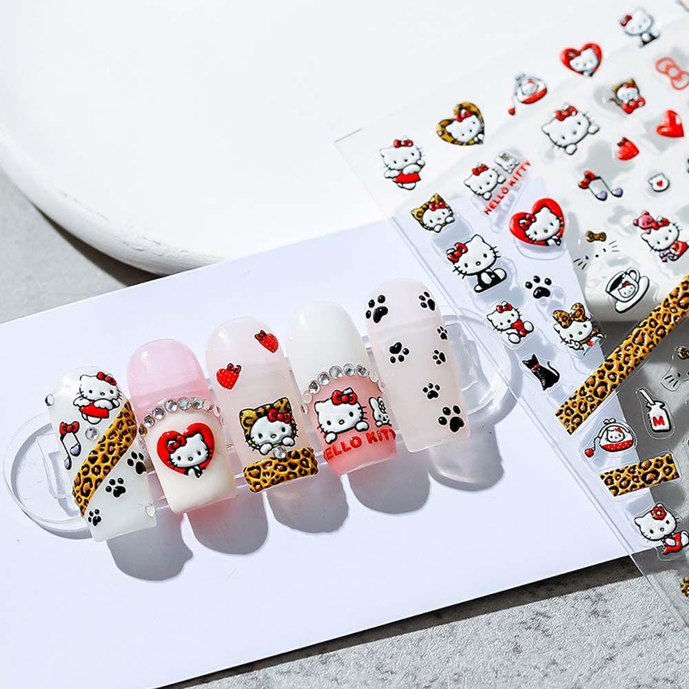 Mxbeauty Stiker Kuku Motif Print Kartun Untuk Dekorasi Nail Art