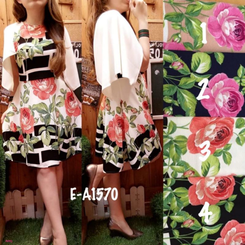 Midi Dress Import dress import bunga dress midi import