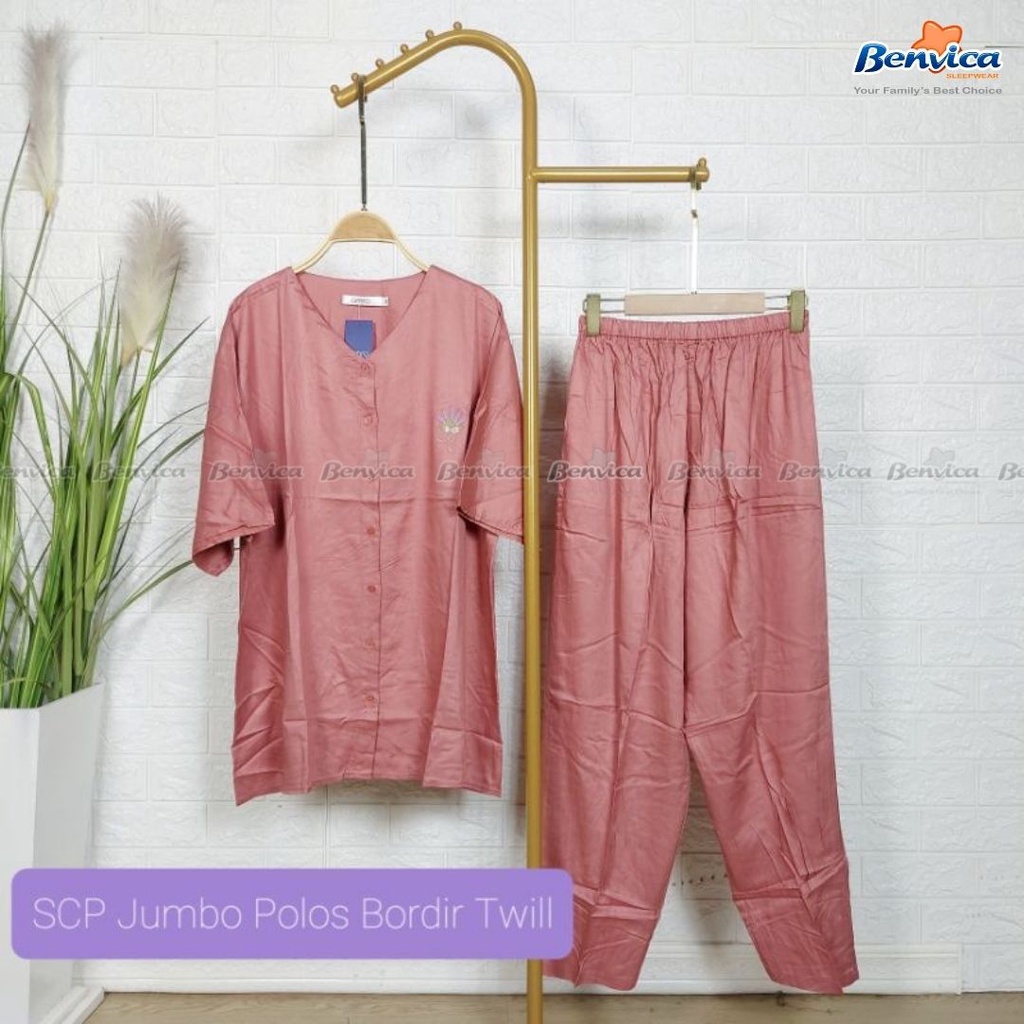 BAJU TIDUR CELANA PANJANG JUMBO KATUN RAYON TWILL AMR