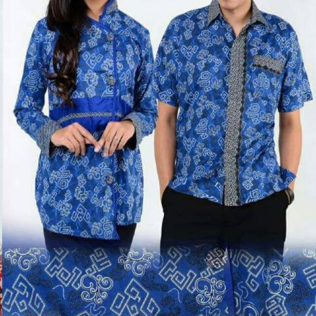 Couple batik biru