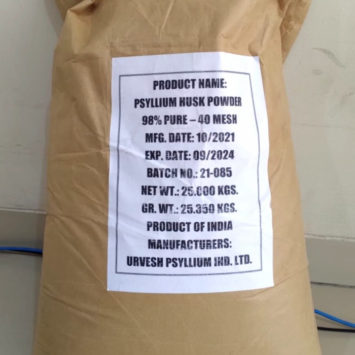 

PROMO [COD] Organic Psyllium Husk 98% Pure / 25kg