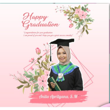 grosiramanah - (Termurah) walldecor Hadiah Hiasan Dinding Wisuda Ulta pernikahan tebal 9 mm Terlaris