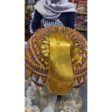 Blangkon Pengantin Prodo/Blangkon Pengantin Solo/Blangkon Manten/Blangkon solo blok emas/BLANGKON PE
