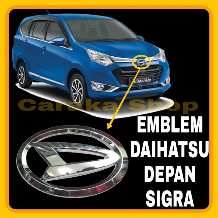 Logo Lambang DAIHATSU Depan SIGRA Emblem Pengganti Logo Daihatsu Depan