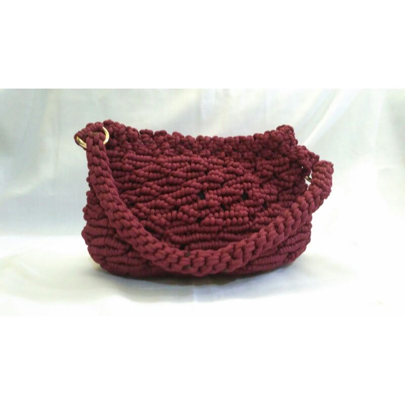 TAS RAJUT/ TAS TALI KUR/ TAS PESTA/ TAS MACRAME/TAS WANITA