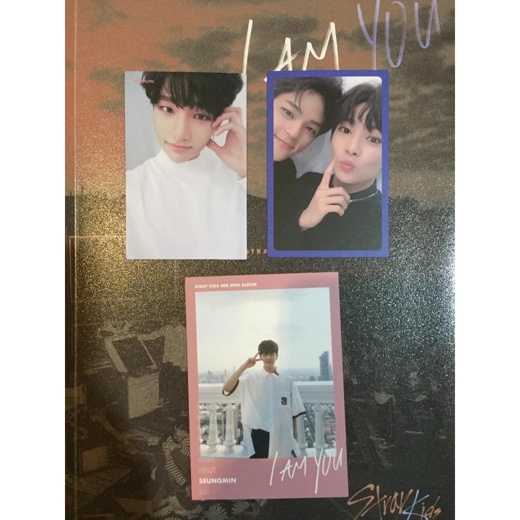 STRAY KIDS - I am YOU album photocard (PC) - Hyunjin, Seungmin, I.N., Woojin