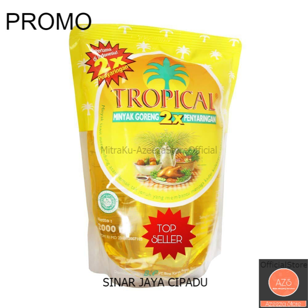 

Minyak Goreng 2 Liter kemasan 1 Dus isi 6 Pcs / Minyak Tropical 1 Liter isi 6 Pcs