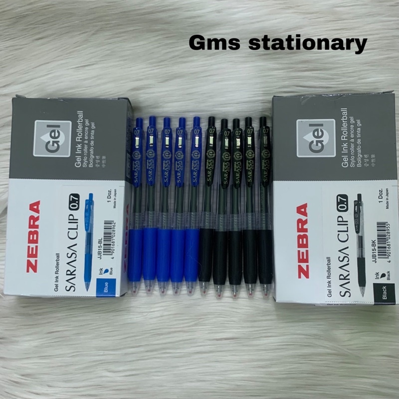 

1pcs pulpen gel zebra sarasa 0.7 hitam dan biru