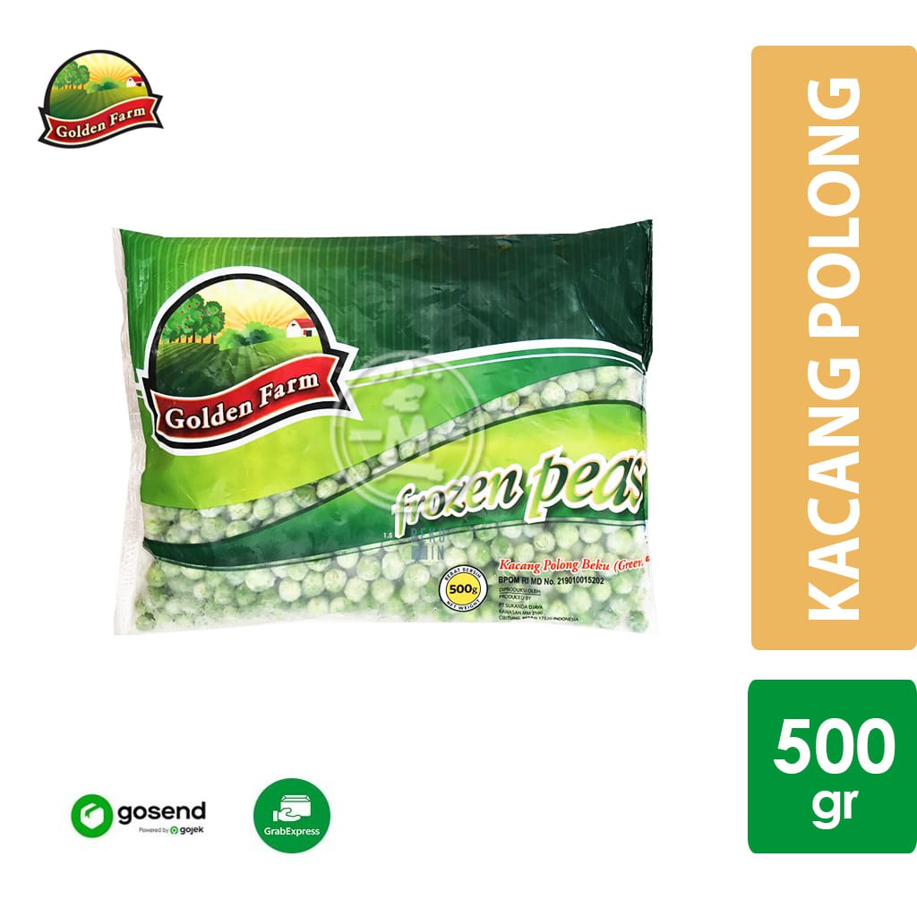 

Golden Farm Vegetable Green Peas / Kacang Polong Beku [500 gr] KHUSUS INSTANT