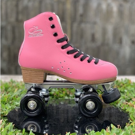 Sepatu Roda Quad Skate Papaison Pink Brown