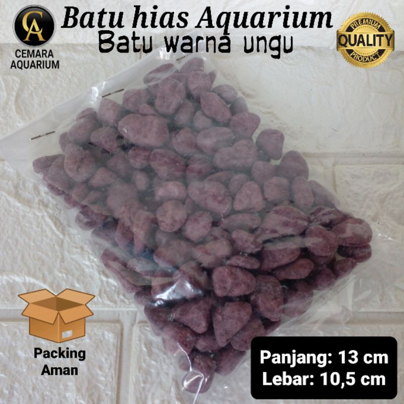 Batu hias aquarium/ batu warna ungu/ hiasan aquarium/ aquarium