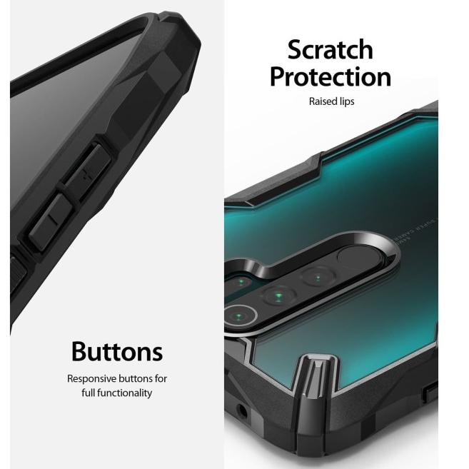 Best Product Original Ringke Fusion X Case Redmi Note 8 Pro / Redmi Note 8 Casing - Hitam, Redmi Not