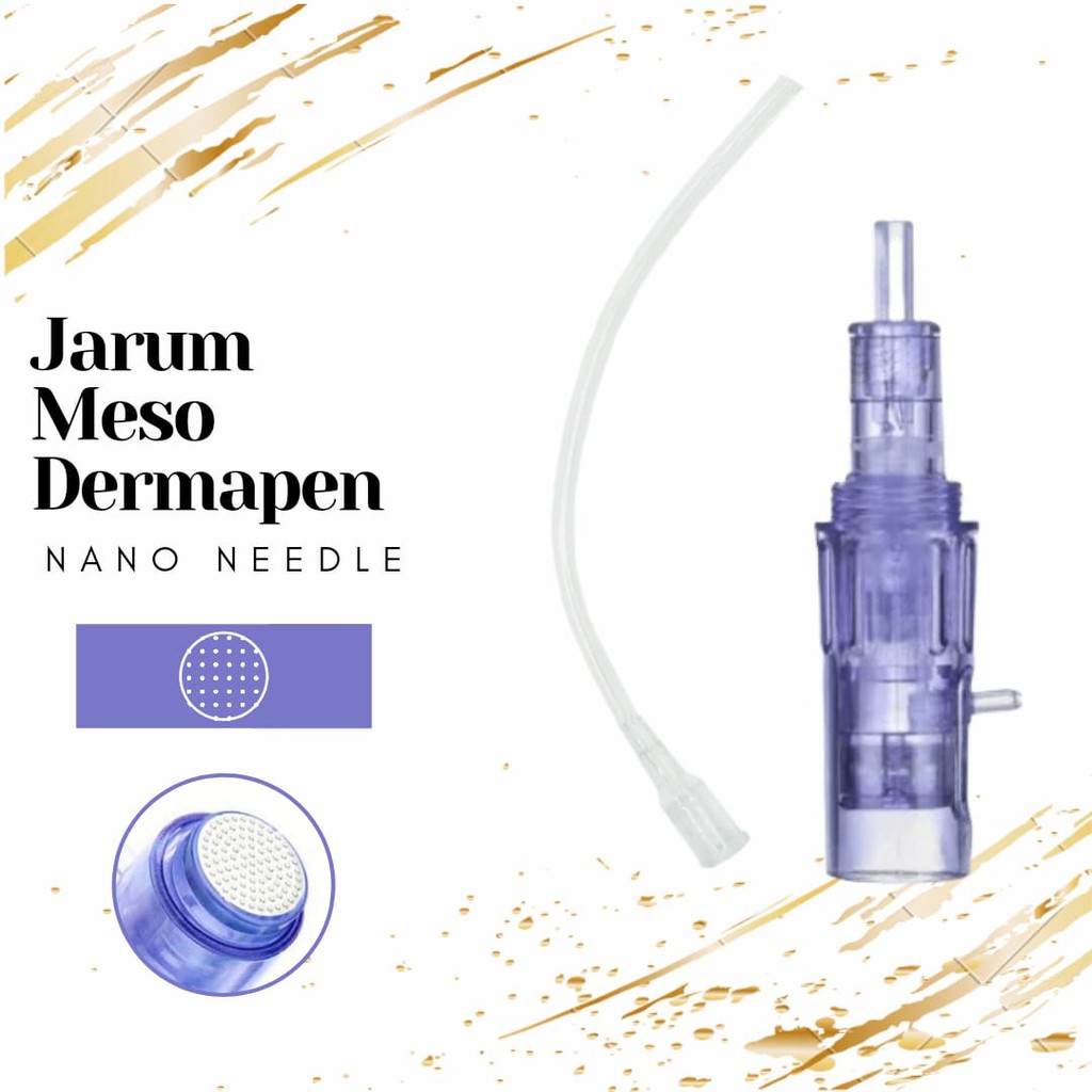 Jarum nano 12 pin 36 pin Dermapen meso gun mesotheraphy needle 2 in 1 injeksi serum dermapen