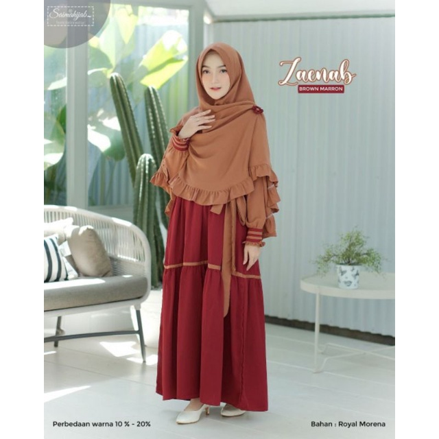 GAMIS ZAENAB SYARI BY SAIMA HIJAB