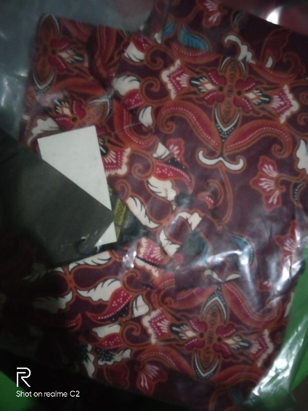 Kemeja Batik Pria Pendek Katun