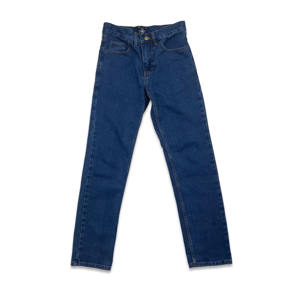 Sura Positiva - Washed Jeans (Layton) Slim Straight - Medium Blue