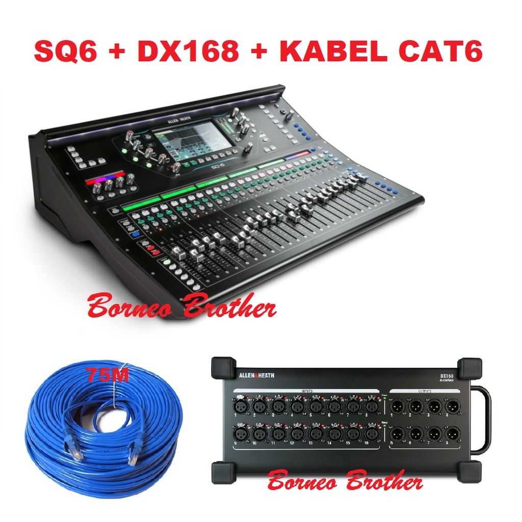 Paket Mixer Allen&Heath SQ-6 SQ6 Original Allen Heath SQ 6 Paket DX168