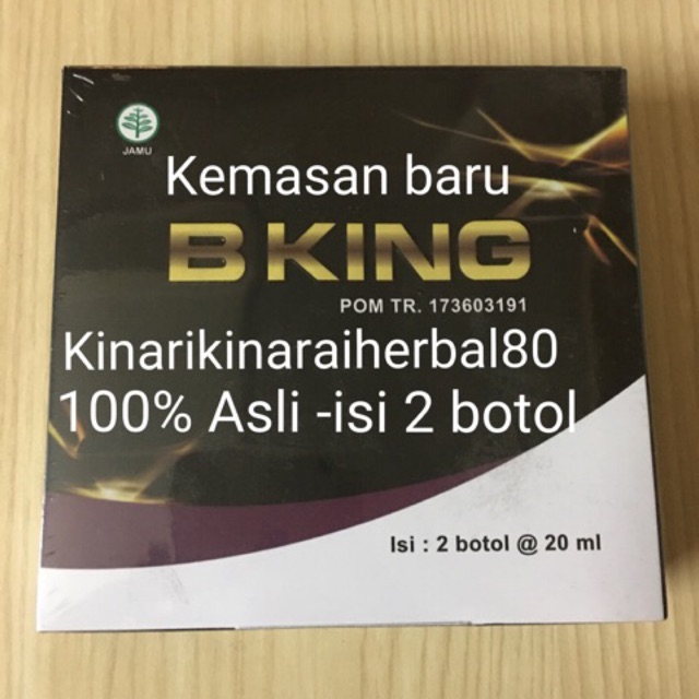 B king brainking plus 100% Asli-vitamin nutrisi otak & meningkatkan daya ingat..1box isi 2botol