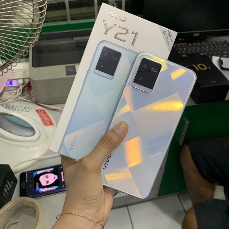 Vivo Y21 Ram 4/64gb Bekas Pakai second normal lengkap fullset Original