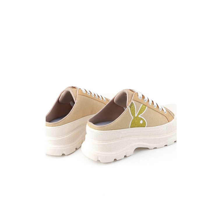 SEPATU SANDAL PLAYBOY WANITA ORIGINAL CASUAL BRANDED ASLI CREAM PLW06