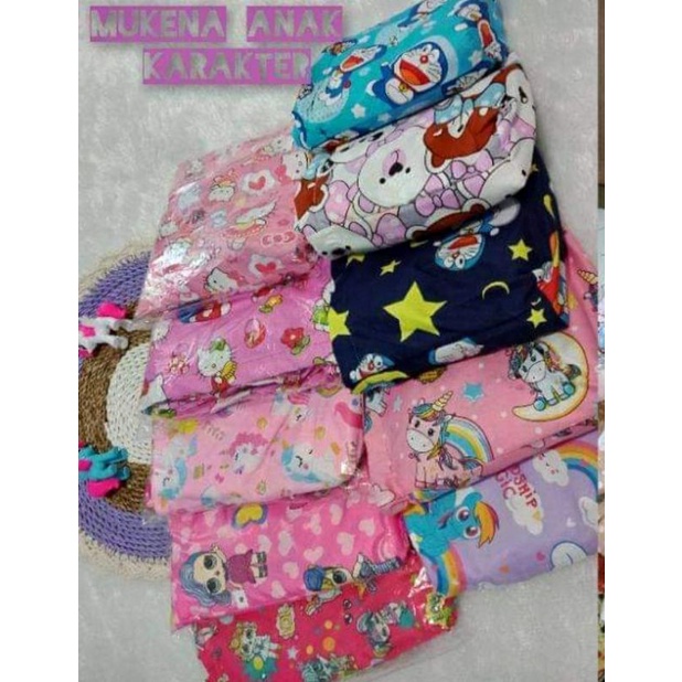 Mukena SETELAN anak karakter 7-8 thn