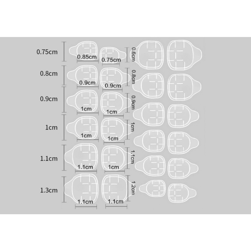 DDN 24Tip Lem Stiker Kuku palsu GROSIR Lem kuku Gel Double Tape Lem Jelly Dandelion