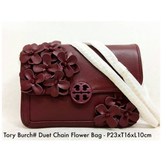 [Ori Sisa Pabrik] Tory Burch Duet Chain Flower Bag