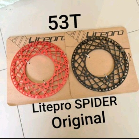 Chainring Litepro 53 T spider chain ring crank spyder 53T BCD 130 MM Single Speed Crank Sepeda Lipat Roadbike Balap