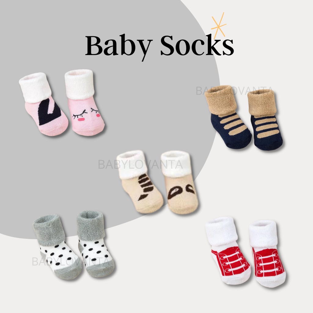 Babylovanta Kaos Kaki Anak / Kaos Kaki Bayi Motif Imut IMPORT KOREA