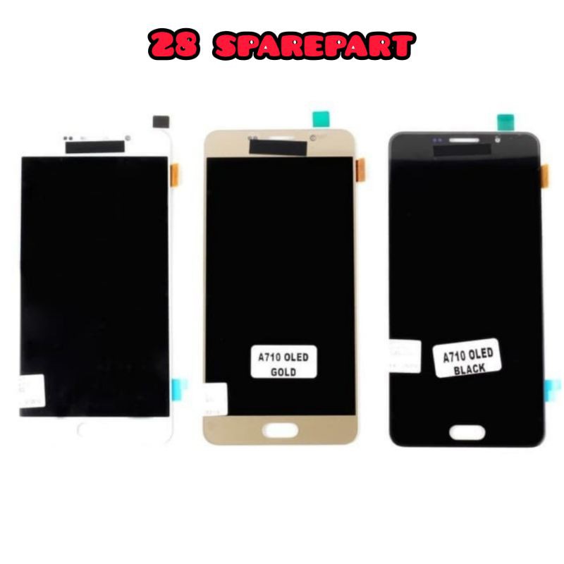 LCD TOUCHSCREEN SAMSUNG A710 / A7 2016 / A7100 ORIGINAL OLED (FINGERPRINT)
