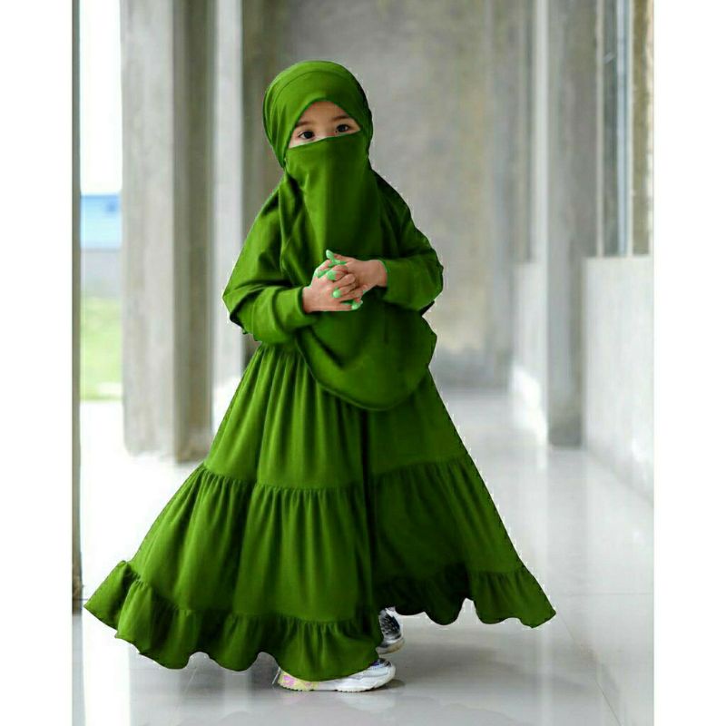 gamis anak semi umbrella