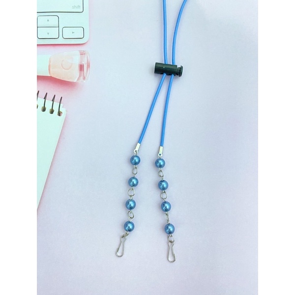 Konektor Masker Strap Mask 2in1 Mutiara Kristal-KSM 34