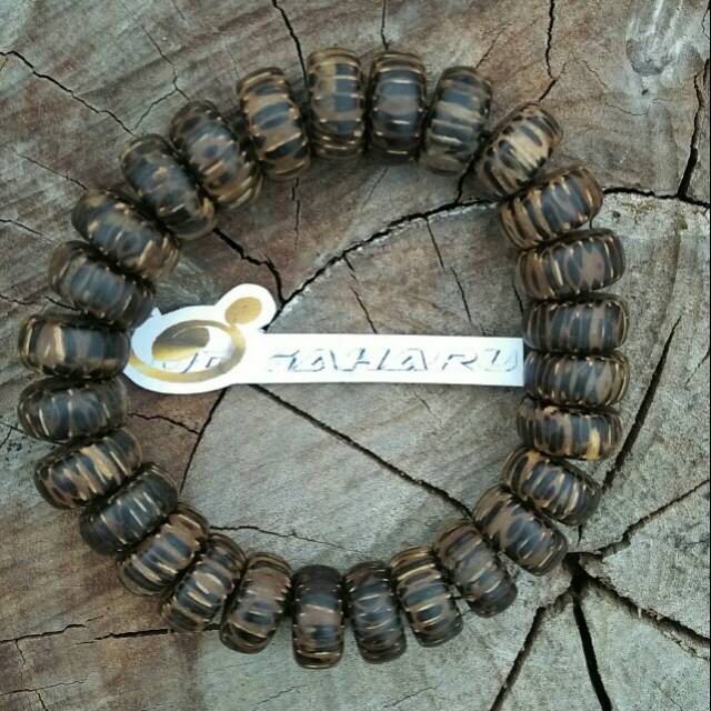 Gelang kayu liwung pipih 12 mm
