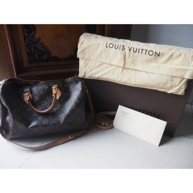 Lv Speedy bondou 35 complete receipt AUTHENTIC