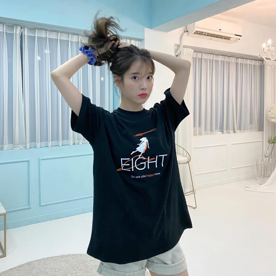Tshirt IU Eight ft Suga Lee Ji Eun Korean Premium