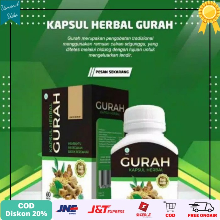 

◾COD◾ Gurah Kapsul Herbal Beli 2 Gratis 1
